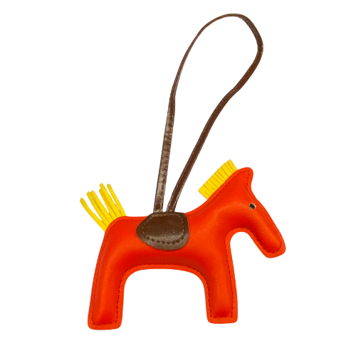 HORSE BAG CHARM RED/YELLOW