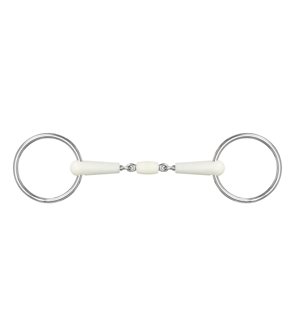 HAPPY MOUTH SNAFFLE BIT DOUBLE JOINTED