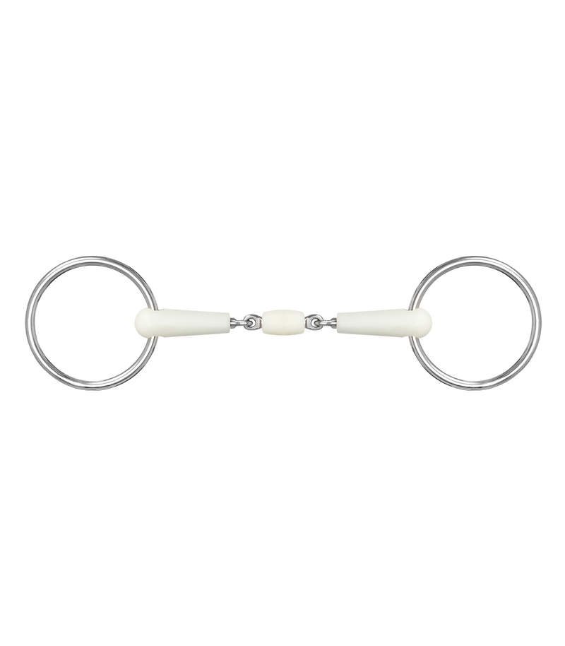 HAPPY MOUTH SNAFFLE BIT DOUBLE JOINTED