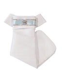 ANCCOR EQUESTRIAN PLASTRON WHITE/BRIGHT BLUE