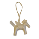WINGED HORSE BAG CHARM BEIGE