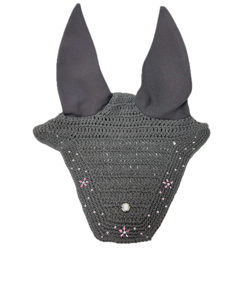 ANCCOR EQUESTRIAN FLY HAT GREY PINK SAPPHIRE