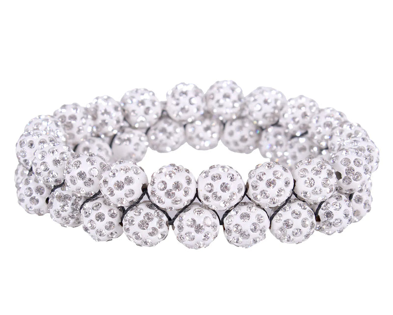 QHP HAIR SCRUNCHIE GLOSS WHITE