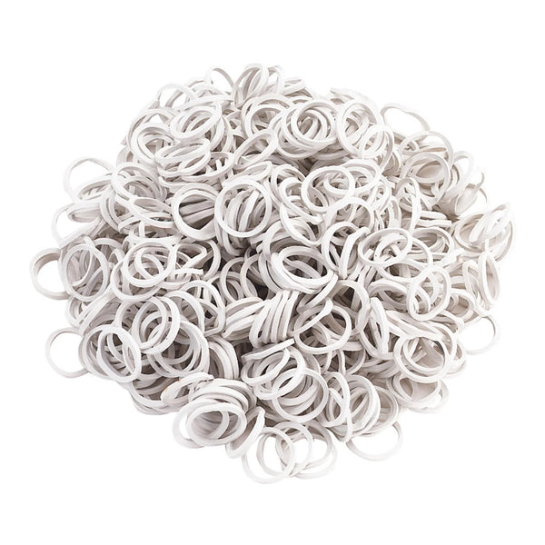 RMHORSES RUBBER BANDS PACK WHITE 500 PZ