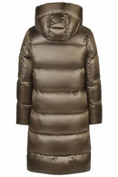 PIKEUR QUILTED COAT SLATE BROWN