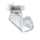 ANCCOR EQUESTRIAN PLASTRON WHITE/GLITTER SILVER