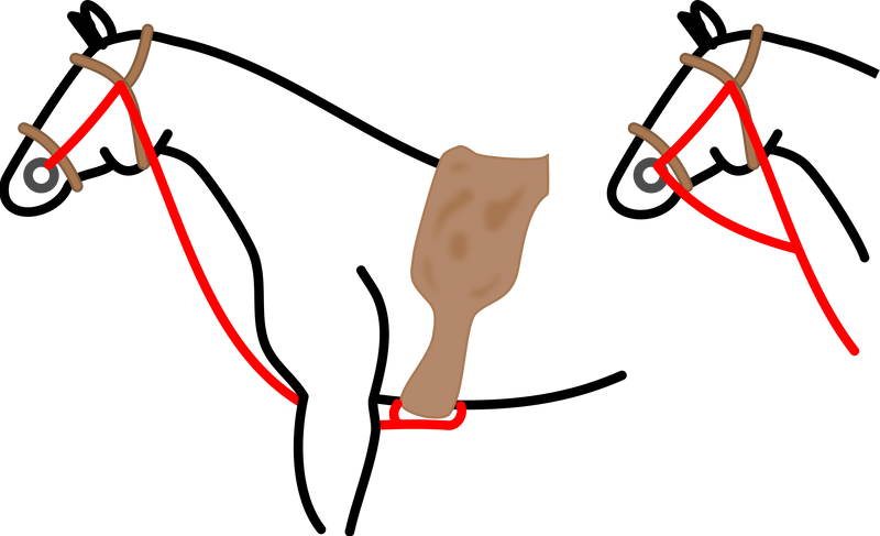 RM HORSE GOGUE WITH BLOCK ROLLERS BLACK