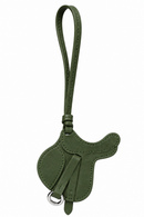 KEYCHAIN HORSE SADDLE GREEN