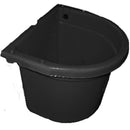 KERBL FLATBACK FEED AND WATER BUCKET BLACK