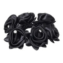 SD DESIGN DIAMOND ROSE SCRUNCHIE BLACK