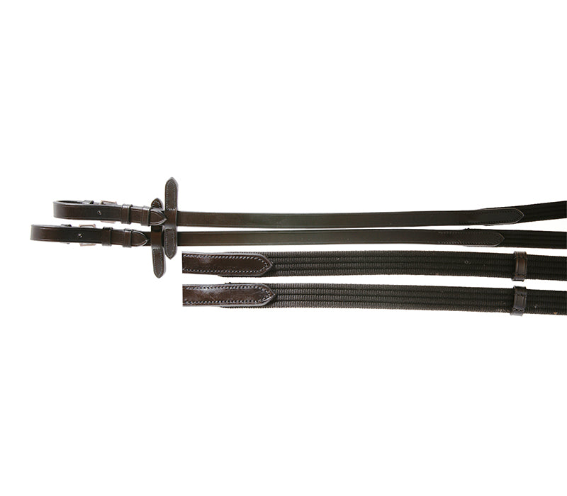 COVALLIERO WEB REINS WITH BAR BLACK