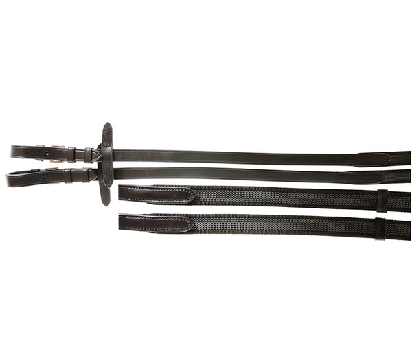 RM HORSE ANTI-SLIP REINS BROWN