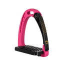 EQUESTRO SAFTY STIRRUPS JUNIOR BLACK/PINK (WIDE)