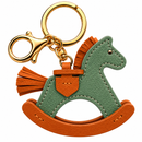 KEYCHAIN ROCKING HORSE GREEN/ORANGE