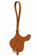 KEYCHAIN HORSE SADDLE LIGHT BROWN