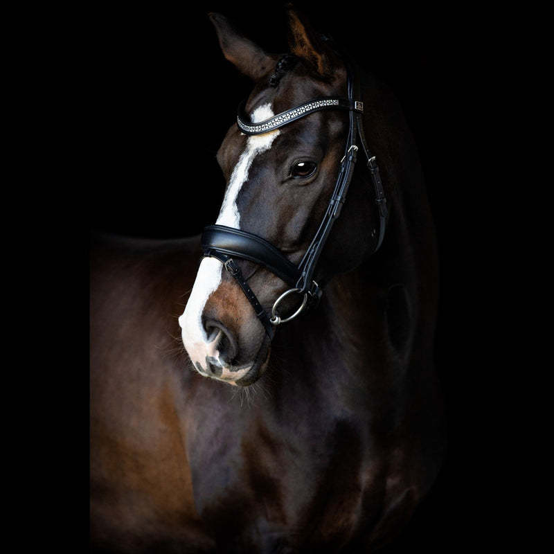 SD DESIGN DOUBLE BRIDLE FAUSTINA BLACK