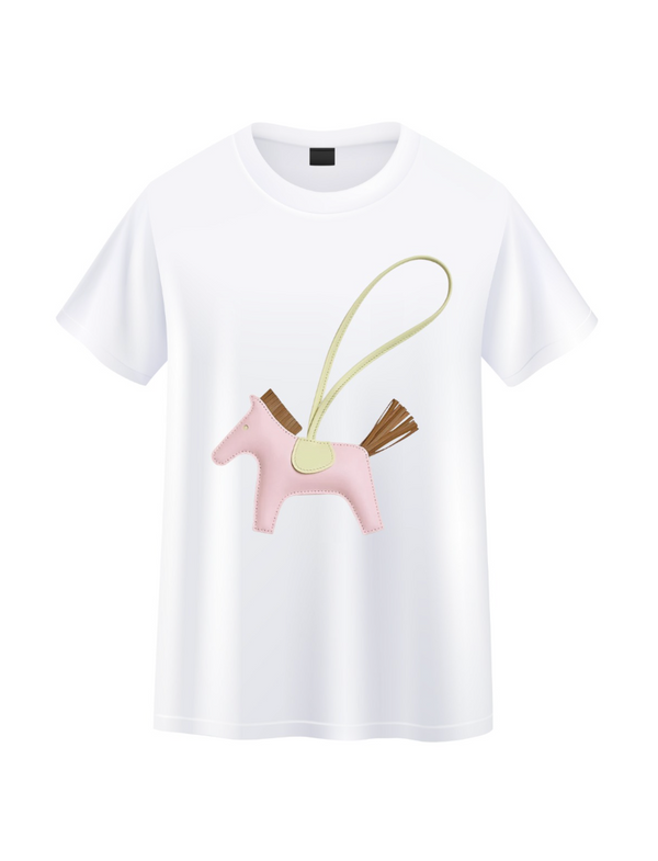 PHILI-RIDING T-SHIRT HORSE CHARM WHITE WOMAN