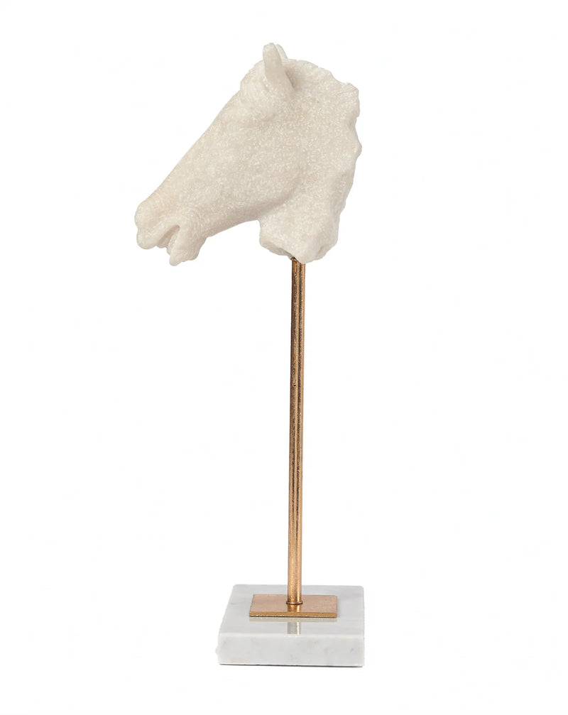 ADAMSBRO RAISED MARBLE HORSE