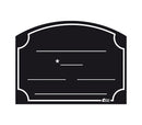 RM HORSE STABLE BOARD BLACK WITH LINES