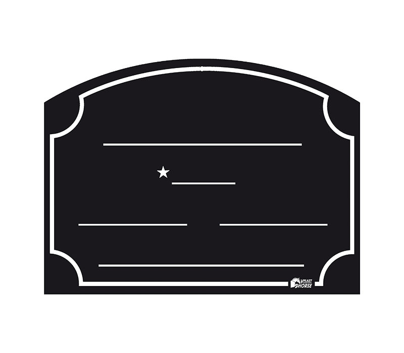 RM HORSE STABLE BOARD BLACK WITH LINES