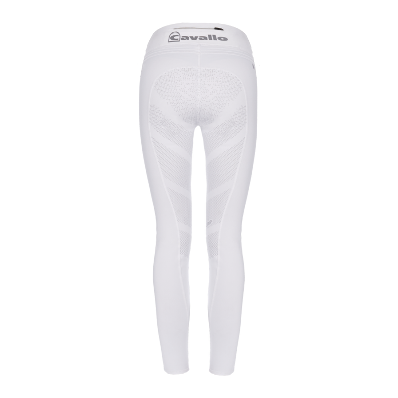 CAVALLO LIN RIDING LEGGINGS FULL GRIP WHITE WOMAN