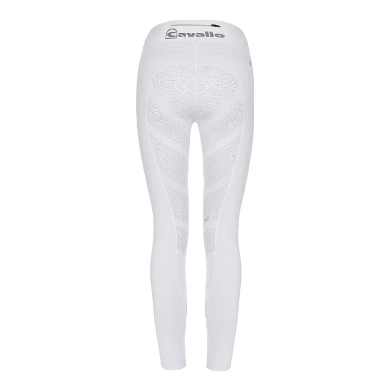 CAVALLO LIN RIDING LEGGINGS FULL GRIP WHITE JUNIOR