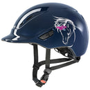 UVEX RIDING HELMET KIDOXX FLOWER NAVY SHINY
