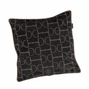 ESKADRON VELVET PLATINUM PILLOW COVER BLACK/SMOKY TAUPE