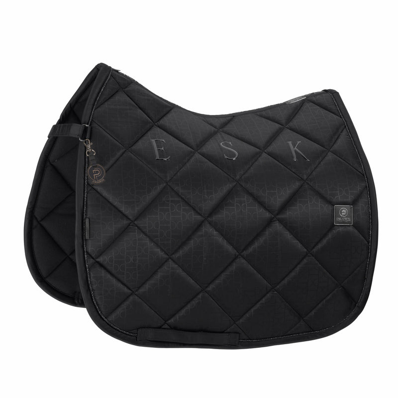 ESKADRON GLOSSY BIT SADDLE CLOTH BLACK
