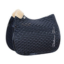 ESKADRON SATIN CLOUD SADDLE CLOTH PLATINUM PURE 23 NAVY