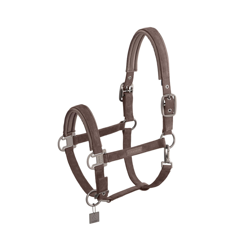 ESKADRON CORD DOUBLE PIN HEADCOLLAR CLASSIC SPORT 24 SMOKE TAUPE