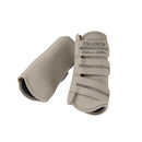 ESKADRON ALLROUND FRONT FAUX LEATHER TENDON BOOTS PALE GREY