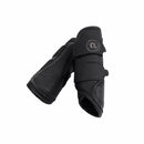 ESKADRON FAUX LEATHER TENDON BOOTS BLACK