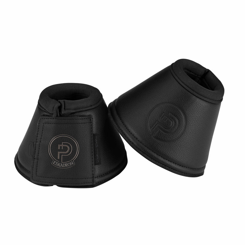 ESKADRON FAUX LEATHER BELL BOOTS BLACK