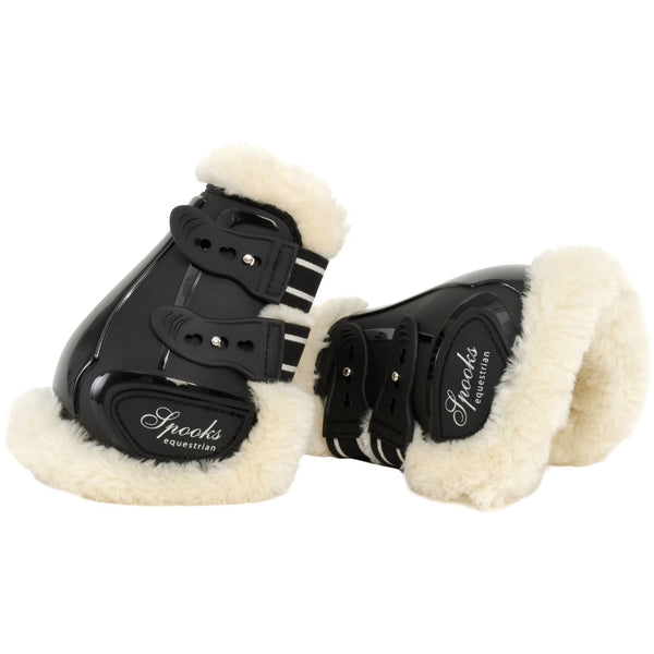 SPOOKS FETLOCK BOOTS TEDDY BLACK