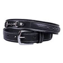 QHP LEATHER BELT BLACK