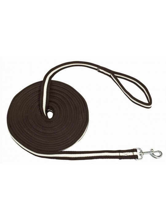 LUNGING REIN 8 m BROWN/BEIGE