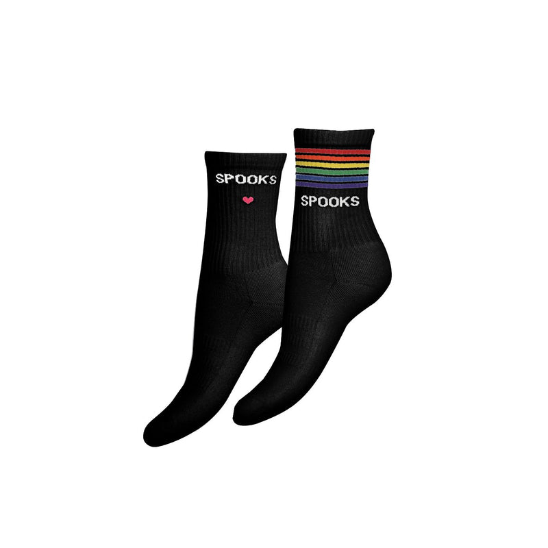 SPOOKS MID CUT SOCKS BLACK (2X)