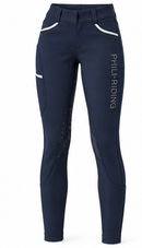 PHILI-RIDING TIGHTS NAVY STRASS LOGO NAVY WOMAN