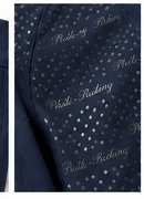 PHILI-RIDING TIGHTS NAVY STRASS LOGO NAVY WOMAN