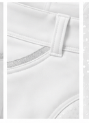 PHILI-RIDING TIGHTS WHITE STRASS LOGO WHITE WOMAN