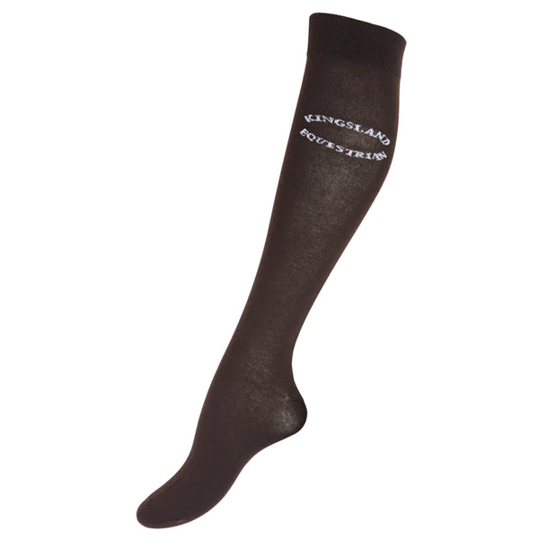 KINGSLAND KLSTINA LADIES COOLMAX KNEE SOCKS BROWN