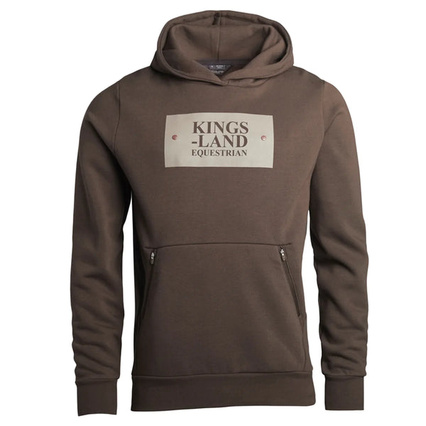 KINGSLAND SEBASTIAN UNISEX HOODIE BROWN BLACK COFFEE