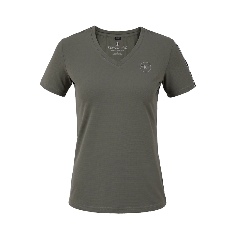 KINGSLAND BRANDI LADIES TRAINING SHIRT SS GREEN CASTOR