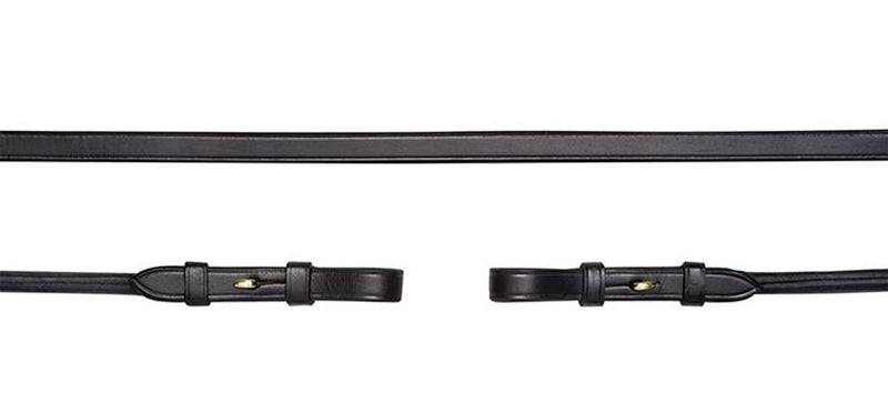 SCHOCKEMÖHLE DOUBLE BRIDLE REINS BLACK/SILVER