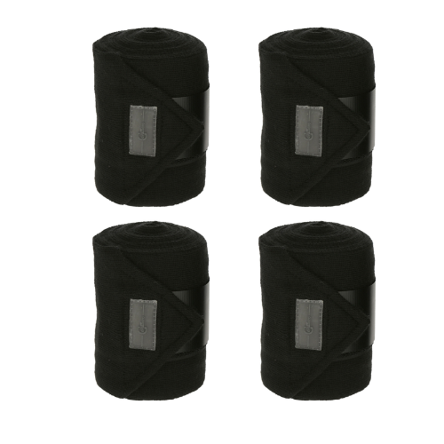 COVALLIERO STABLE BANDAGES BLACK (4X)