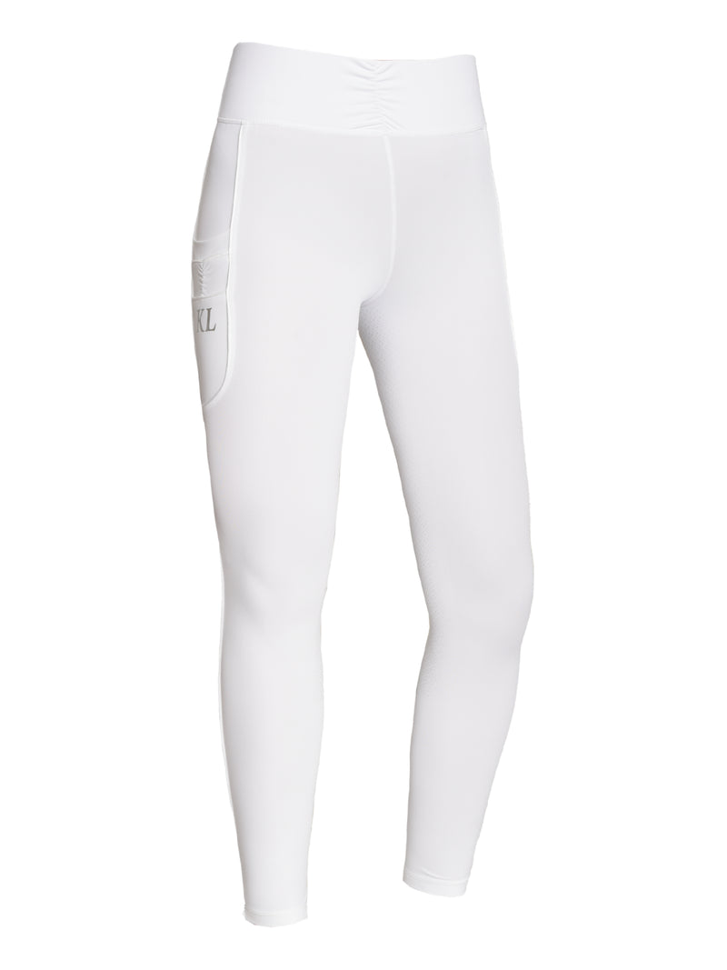 KINGSLAND KEMMIE GIRLS F-TEC2 F-GRIP TIGHTS WHITE