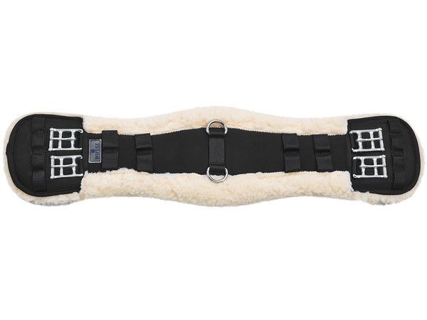 BUSSE SATTELGURT LAMMFELL BLACK/NATUR