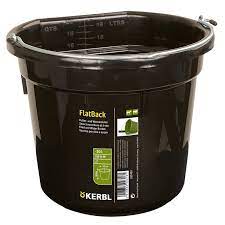 KERBL FLATBACK FEED AND  WATER BUCKET 20L